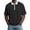 Black, variant on Mens Short Sleeve Contrast Collar Zip Placket Mesh Tops Solid Color Summer Golf Daily Outdoor Walking Travel Street Workout Casual Wear