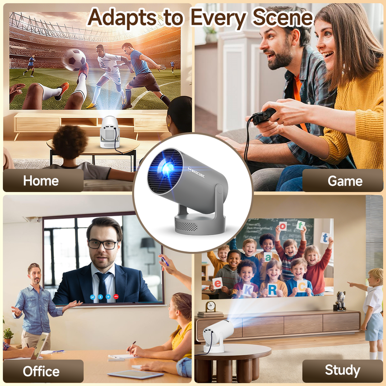 Magcubic HY300Pro+ Upgraded Voice Control Smart Projector, 8K