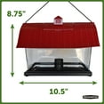 thumbnail image 3 of Pennington Red Resin Barn Wild Bird Feeder, 4.5 lb. Capacity, 3 of 14