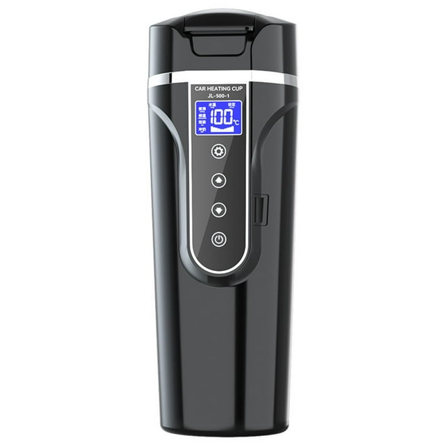 Car Water Heater Kettle 12 V 24 V DC Portable Electric Hot Water Kettle for Vehicle Use 500 ml Capacity with Auto Shutoff Feature
