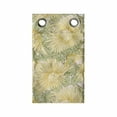 thumbnail image 1 of Floral Hanging Pocket Organizer, Large Motifs of Japanese Chrysanthemum Flowers with Leaves, Printed Polyester Storage Bag with Pockets, 9" x 27", Cream Mustard, 1 of 2