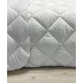 thumbnail image 3 of Retro Down Alternative Comforter, Rhythmic Monochrome Triangles and Hexagons Illustration on Plain Backdrop, Microfiber Quilt for All Season, 5 Sizes, White and Pale Salmon, by Ambesonne, 3 of 3