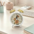 thumbnail image 2 of Unique Bargains Mechanical Alarm Clock with Loud Bell Ring White 4.6"L x 2.2"W x 6.6"H, 2 of 5