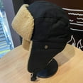thumbnail image 1 of Gorro de piloto para hombre y mujer, de invierno, grueso, cálido, para ciclismo, con orejeras, resistente al viento, a prueba de frío, gafas de algodón, 1 of 6