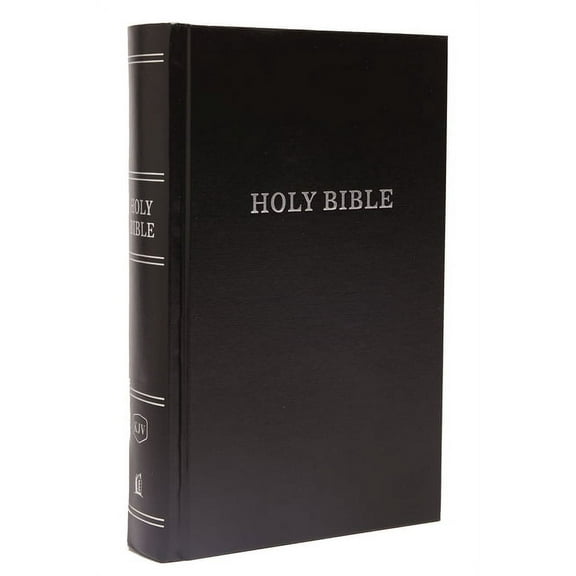 KJV, Pew Bible, Large Print, Hardcover, Black, Red Letter Edition, Comfort Print : Holy Bible, King James Version