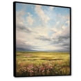 thumbnail image 2 of Designart "pasture Bold Horizon II" Landscape & Nature Floater Framed Wall Art Print, 2 of 7