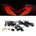 thumbnail image 6 of Car Auto Motorcycle Angel Wing LED Tail Lights  , Simple Installation - Red, 6 of 8