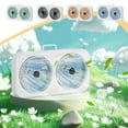 thumbnail image 1 of Sentmoon Mini Fans Fan Portable Double Head Two-way Wall Mountables Desktop Portable Fan with Three Adjustable Wind Speeds High Wind Power Fan for Home Office Camping and Bedroom Use, 1 of 8