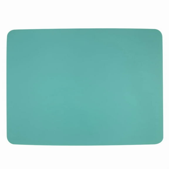 Nvzi Dining Placemats, 4 Pack Light Green Placemats, （40*30cm ) Silicone Table Mats, Waterproof, Heat Resistant, Easy to Clean, Ideal for Kitchen Dining Table Decor, Durable Table Place Mats
