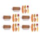 thumbnail image 1 of Juego de 5 miniaturas para casa de muñecas, simulación de comida, botella de kétchup, pan, Mini juguetes de comida para accesorios para casa de muñecas a escala 1:12, 1 of 9