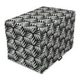 thumbnail image 1 of Abstract Dog Crate Cover, Pattern of Irregular Pointy Shapes Striped Elements Monochrome Scene, Easy to Use Pet Kennel Cover for Dogs, 35" x 23" x 27", Charcoal Grey and Pearl, by Ambesonne, 1 of 6
