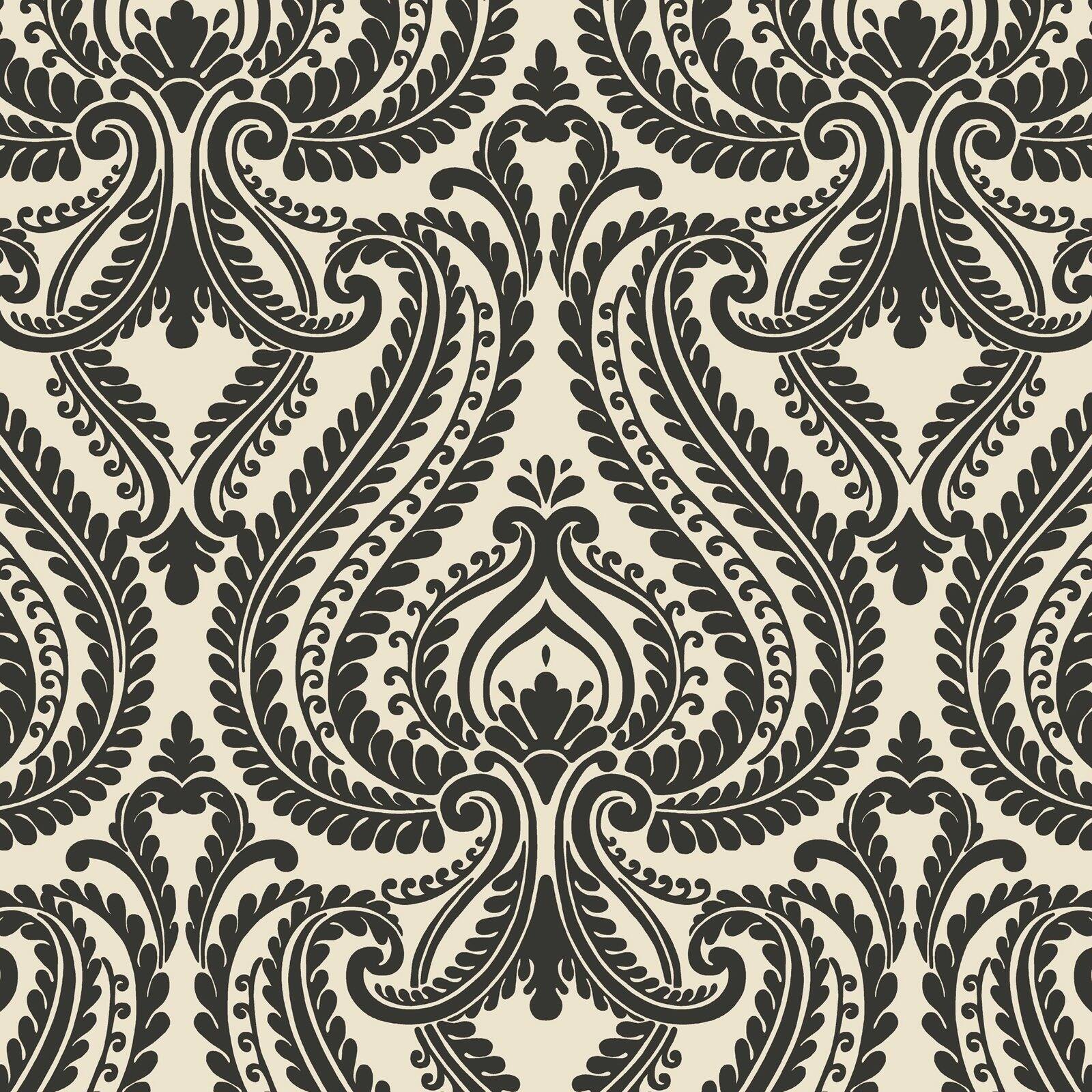 Beacon House Imperial Green Modern Damask Wallpaper