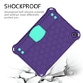 thumbnail image 4 of Allytech Silicone Case for All-New Kindle Fire HD 8 2020 and Fire HD 8 Plus (10th Generation, 2020 Release) - EVA Shoulder Strap Kickstand Kids Friendly Shock Proof Back Cover, Purple/Aqua, 4 of 6