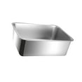 thumbnail image 4 of Caja de arena para gatos, cuenco de arena de acero inoxidable, caja de para mascotas, , fácil de limpiar, a prueba de salpicaduras, inodoro para Altura 10cm, 4 of 8