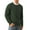 Army Green, variant on QDG Men's Cable Knit Pullover Sweater Casual Crewneck Long Sleeve Knitted Sweater