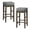 Gray, variant on Lexicon 29 Inch Pub Height Wooden Bar Stool Leather Seat Barstool, White