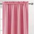 thumbnail image 3 of Blackout Curtains for Bedroom 54 Inch Length 2 Panels Set, Thermal Insulated Privacy Energy Saving Rod Pocket Window Curtain Room Darkening Drapes, W42 x L54 Inch, 3 of 7