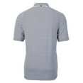 thumbnail image 3 of Men's Cutter & Buck Navy Gwinnett Stripers DryTec Virtue Eco Pique Stripe Recycled Polo, 3 of 3