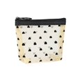 thumbnail image 1 of Bolsa de maquillaje de malla con estampado de corazones, bolsa de almacenamiento, bolsa pequeña portátil y transpirable con cremallera, multifuncional y de gran capacidad para estudiantes, 1 of 3