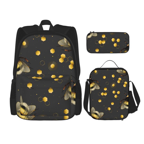 Balery Bee Mochila Escolar 3 en 1 para Niños - Mochila Resistente con Lonchera Térmica y Estuche - Mochila Escolar para Niños y Niñas