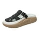 thumbnail image 4 of Sandalias deslizantes para mujer, zapatillas ligeras de moda para casas suaves, sandalias impermeables con tiras, zapatillas planas para playa, calles negro 39 Yinane Zapatillas de verano, 4 of 8