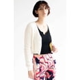 thumbnail image 4 of Ragstock Cream Eyelash Cropped Cardigan, 4 of 4