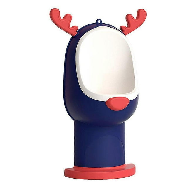 Boy Training Urinal Wall Mounted Potty Cartoon Elk Design Easy Install Splash Proof Clean Material