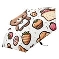 thumbnail image 4 of Cute Bear Chef with Bread Compact Sun Umbrella Windproof Travel Umbrellas for Rain Strong Portable UV Protection, 4 of 8