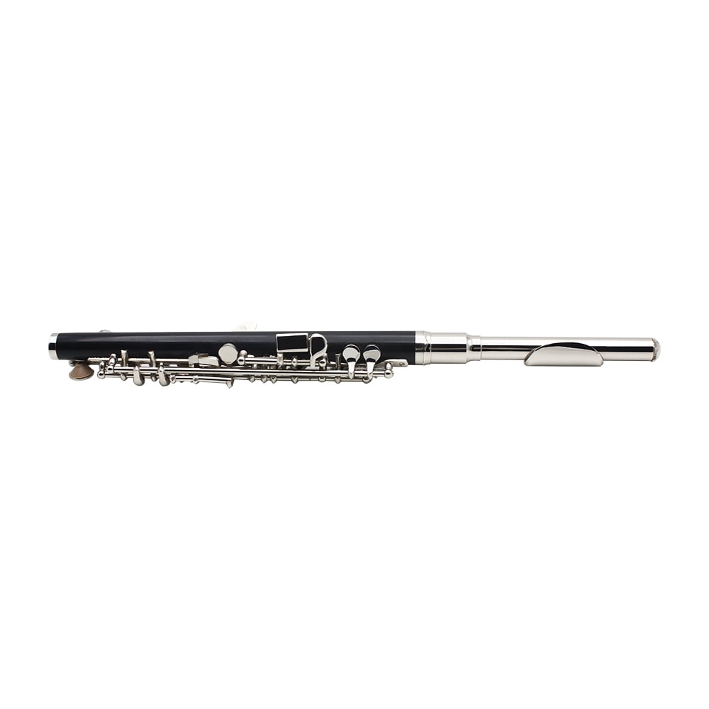 Piccolo,Cupronickel Silver Plated With Polish Cloth Ottavino Flute Cupronickel Plated C Key Stick Padded Box C Key Tone Piccolo Ottavino Flute Polish Cloth Stick Silver Plated C Key Of C