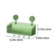 thumbnail image 3 of Estante de Baño con Ventosa de Plástico Verde - Organizador de Pared con Potente Succión, Cesta de Almacenamiento de 30 X 12 X 10 Cm para Maquillaje y Artículos de Tocador, 3 of 6