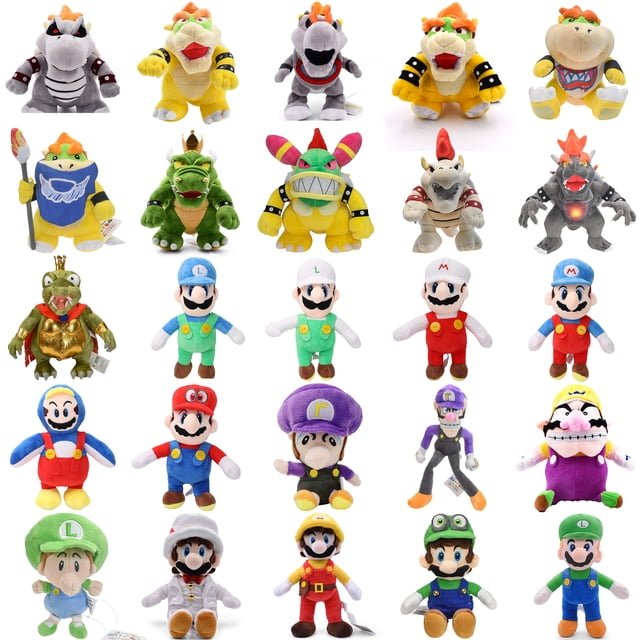 Juguetes de peluche de Bowser Mario King K.Rool Meowser Juguetes de juego de dibujos animados de Bowser femenino Muñecos de peluche Regalos de cumpleaños y Navidad para niños