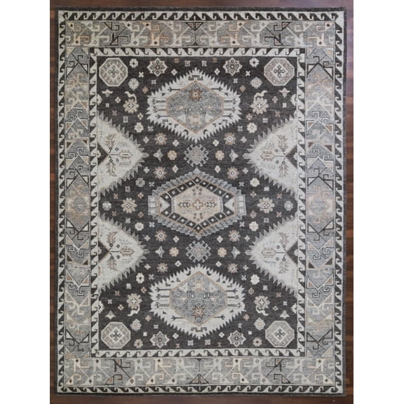 New Oushak Handmade Natural Undyed Woolen Area Rug