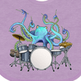 thumbnail image 4 of Inktastic Cute Blue Octopus Drumming Boys or Girls Baby Bib, 4 of 4