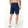 thumbnail image 3 of Zehisen Men's Athletic Shorts Zipper Pockets Quick Dry Lightweight Workout Running Basketball Shorts Navy M, 3 of 9