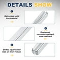 thumbnail image 3 of Door Knob Spindle, 150mm Long Spare Door Handle Spindle Bar, Square Doors Handle Parts Lock Replacement Part for Furniture Assembly, DIY Projects, Silver Tone, 3 of 6