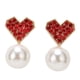 thumbnail image 2 of Pendientes de Tuerca Con Diamantes de Imitación ANGGREK En Forma de Corazón 2 cm, 2 of 7