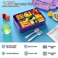 thumbnail image 2 of Lonchera Jelife Kids Bento Box de 1450 ml con utensilios, 6 compartimentos, 2 of 7