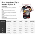 thumbnail image 5 of Gukieu American Bald Eagle Print Men's Short-sleeved Shirts, Button-down Lapel Hawaiian Shirts, T-shirts, Beach Vacation Summer Casual Wear,3X-Large, 5 of 7