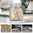 thumbnail image 6 of Yayeee Ashtray with Lid for Cigarette Smokeless Stainless Steel Home Ash Holder, Beige Rainbow Clouds, 6 of 7