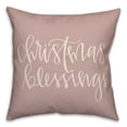 thumbnail image 2 of Creative Products Christmas Blessings Script 18x18 Spun Poly Pillow, 2 of 3