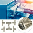 thumbnail image 3 of SHINYPASING 10Pcs F Type Coaxial Cable Splitter 3 Way Zinc Alloy Connector for TV Signal, 3 of 5