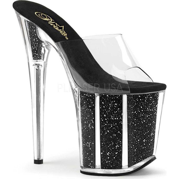 Women's Pleaser Flamingo-801G Glitter Slide