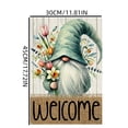 thumbnail image 6 of Spring Gnome Garden Flag, 12x18 Inch Double Sided Linen Like Welcome Flag With Sunflower Floral Patterns, Waterproof Fade Resistant Flag for Outdoor Yard, Patio, Porch and Home Decor, 6 of 6
