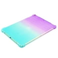 thumbnail image 4 of Rainbow Translucent Back Cover Case for Apple iPad Pro (9.7-Inch) (A1673 A1674 MLMN2LL/A) Tablet - TECH CIRCLE Slim Thin Lightweight Case Protective Cute Back Cover (Purple Green), 4 of 7