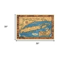 thumbnail image 2 of 20" x 30" Vintage 1933 Map of Long Island Wall Art, 2 of 11
