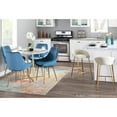 thumbnail image 6 of LumiSource Gold, Cream Fabric Matisse Counter Stool - Set of 2, 6 of 13