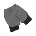 thumbnail image 3 of Pantalones cortos deportivos Nikou de secado rápido transpirables suaves y agradables para la piel color gris XL, 3 of 15