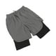 thumbnail image 3 of Pantalones cortos deportivos para hombre, de secado rápido, transpirables, suaves y de doble capa, para entrenamiento físico, color gris XXL, 3 of 15