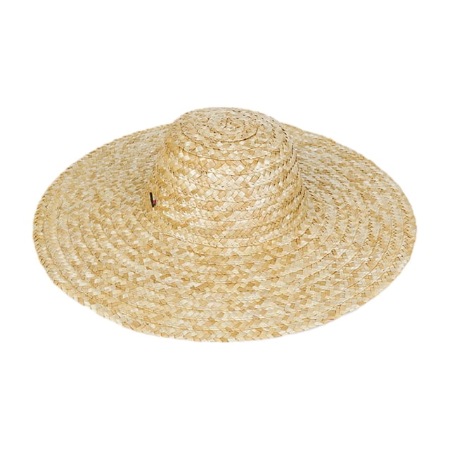 Sombrero con protección solar de paja para trabajo, correa ajustable para la barbilla, ligero, funcional, multiusos, transpirable para jardinería, Diámetro 45cm