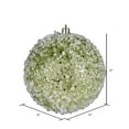 thumbnail image 2 of Vickerman 6" Lime Glitter Hail Ball Ornament, 4 per Bag, 2 of 3